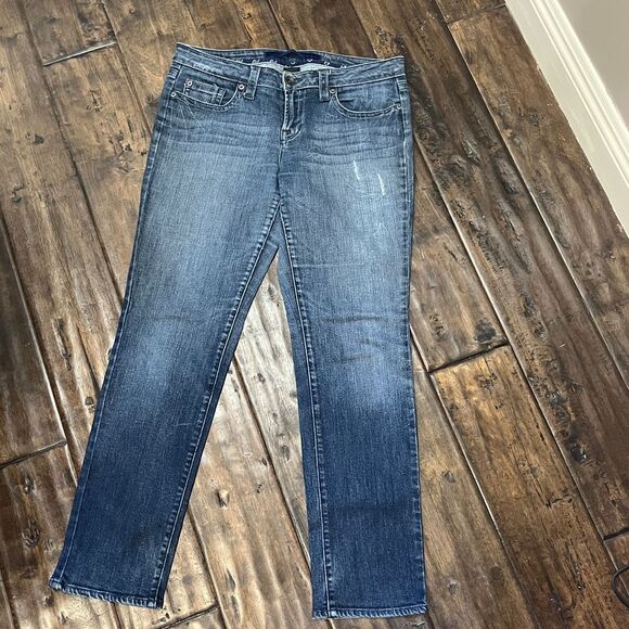 Silver Jeans Denim - Refuge Jeans Co‎ Distressed Medium Wash Straight Leg Denim Jeans Casual Size 9S